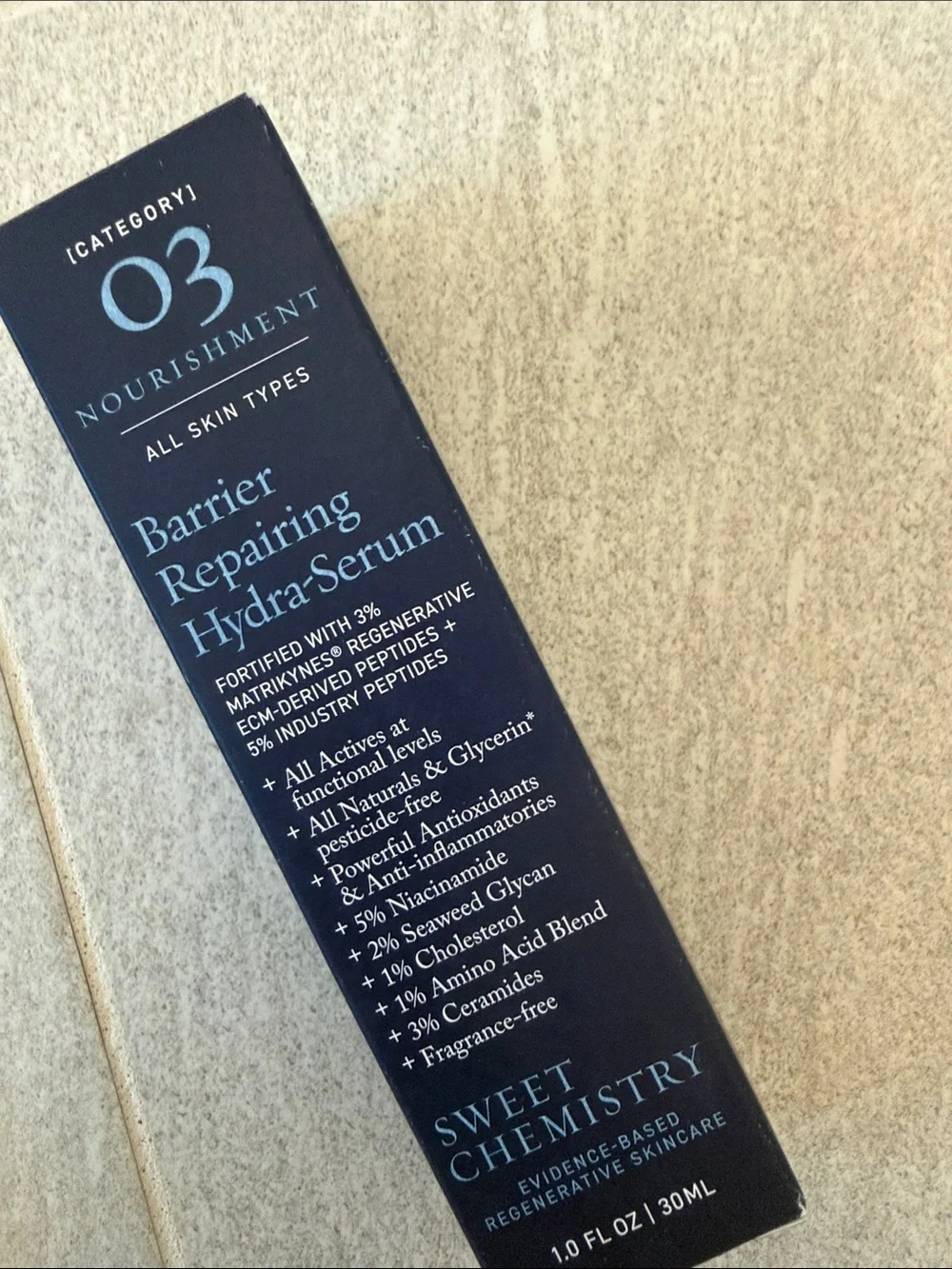 NIB Sweet Chemistry  barrier repairing hydra Serum Infusion 1.0 OZ $160